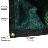 Xtarps - 16 ft. x 20 ft. - 7 OZ Premium 90% Shade Cloth Shade Sail Sun Shade (Green Color)