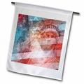 3dRose Patriotic Lady Liberty Digital Collage Polyester 2 3 x 1 6 Garden Flag