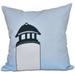 Simply Daisy 16 x 16 Safe Harbor (Navy One) Geometric Print Outdoor Pillow