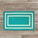 Colonial Mills 3 x 5 Aqua Blue Rectangular Modern Braided Area Throw Rug