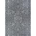 Couristan Monte Carlo Palmette Indoor/Outdoor Area Rug 8 6 x 13 Black-Grey-Ivory