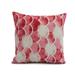 Simply Daisy 16 x 16 Zircoland Geometric Print Outdoor Pillow Red