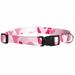 Camo Dog Collars Two Tone Pink or Green Camouflage Adjustable Nylon Choose Size (Pink - Medium)