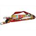 Sassy Dog Wear STRIPE-RED-MULTI3-H Multi Stripe Dog Harness- Red - Medium