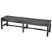 Bowery Hill Outdoor Wicker Dining Bench in Espresso