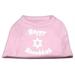 Happy Hanukkah Screen Print Shirt Light Pink XS (8)