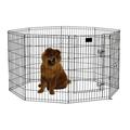 MidWest Homes for Pets Foldable Metal Exercise Dog Playpen with Door 36 H