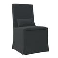 Padma s Plantation Sandspur Beach Dining Chair With Casters -Charcoal Grey