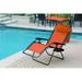 GC11-2 Oversized Zero Gravity Chair with Sunshade & Drink Tray Orange - Set of 2