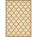 Unique Loom Moroccan Indoor/Outdoor Trellis Rug Beige and Brown/Beige 6 1 x 9 Rectangle Geometric Contemporary Perfect For Patio Deck Garage Entryway