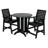 Highwood 3pc Weatherly Round Dining Set - Counter Height