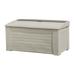 Suncast 127 Gallon Capacity Outdoor Patio Storage Deck Box Resin w/ Seat Taupe 54.5 in D x 27 in H x 28 in W 35 lb