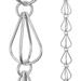 Monarch Rain Chains Aluminum Teardrop Rain Chain Replacement Downspout for Gutters 8.5 feet L Mill