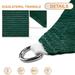 Sunshades Depot 5 x 5 x 5 Green Sun Shade Sail 180 GSM HDPE Equilateral Triangle Permeable Canopy Custom Size Available Commercial Standard