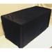 6 ft. Fitted WATERPROOF Table Cover Patio Outdoor Indoor wet bar black