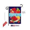 Breeze Decor 56061 Summer Summer Fun 2-Sided Impression Garden Flag - 13 x 18.5 in.