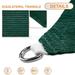 Sunshades Depot 19 x 19 x 19 Sun Shade Sail Equilateral Triangle Permeable Canopy Dark Green Customize Size Available Commercial Standard