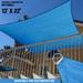 Sunshades Depot 13 x 22 Sun Shade Sail Rctangle Permeable Canopy Blue Custom Size Available Commercial Standard