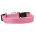 Nylon Dog Collars Durable Adjustable Snap Buckle Pick From 5 Sizes & 16 Colors (Pink Large 18 to 26 inch x 1 )