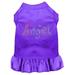 Mirage Pet 57-63 XLPR Technicolor Angel Rhinestone Pet Dress Purple - Extra Large