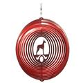 SWEN Products GREAT DANE Dog Circle Swirly Metal Wind Spinner