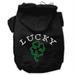 Four Leaf Clover Outline Hoodies Black XL (16)