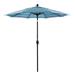 California Umbrella 7.5 Patio Umbrella in Sun brella Dolce Oasis/Matted White