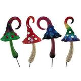 Magical Miniature Mushroom Collection 4 Pack - 4 fairy garden beautiful miniature mushrooms included. A Gnome- Fairy Garden Accessory