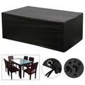 Waterproof Garden Patio Furniture Covers for Rattan Table Cube Seat Outdoor