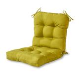 Greendale Home Fashions Kiwi Green 42 x 21 in. Outdoor Reversible Tufted Chair Cushion
