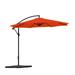 Westin Outdoor 10 Ft Cantilever Offset Umbrella with Base Weights Included for Outdoor Patio UV Weather Resistant Red