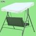 New 73 x52 Swing Canopy Replacement Porch Top Cover Seat Patio Outdoor Furniture (Ecru)