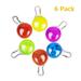 Water Resistant Clip-On Dog & Cat Collar LED Lights Collar Light Collar Charms 6pcs Upgraded 6 Colors LED Dog Collar Safety Night For Walking Light Up Dog Collar-5 Flashing Modes Battery Included