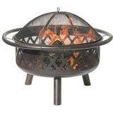 Dagan Criss Cross Style Wood Burning Fire Pit with 29 in. Dia. Fire Bowl & 9 in. Clearance Bronze