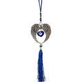Raven Blackwood Imports Wind Chime Evil Eye Ward Off Negativity Angel Wings of Protection Comfort Your Spirit Indoor Outdoor