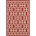 Oriental Weavers of America Arcadia Geometric Indoor/Outdoor Polypropylene Rug Red
