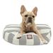 Majestic Pet | Vertical Stripe Round Pet Bed For Dogs Removable Cover Gray Small
