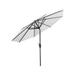 Westin Outdoor 9 Ft Patio Market Umbrella with Tilt & Crank White