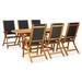 vidaXL 7 Piece Patio Dining Set Solid Acacia Wood