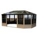 Gazebo Penguin Florence Solarium 12 Ft. x 18 Ft. in Slate-Color:Slate Size:12 ft x 18 ft