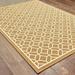 Style Haven Rio Mar Tile Inspired Trellis Pattern Indoor/ Outdoor Area Rug Brown/Cream 6 7 x 9 6 6 x 9 Outdoor Indoor Patio Dining Room Ivory