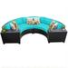 Bowery Hill 4 Piece Outdoor Wicker Sofa Set in Aruba