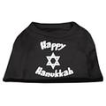 Happy Hanukkah Screen Print Shirt Black Sm (10)