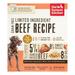 The Honest Kitchen Hope: Dehydrated Minimalist Limited Ingredient Dog Food Grain Free Beef & Chickpea 4 lbs (Make 16 lbs)