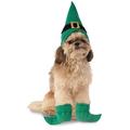 Elf Hat w/ Boot Cuffs Dog Costume: S/M