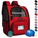 PetAmi Deluxe Pet Carrier Backpack Red