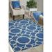 Waverly Sun N Shade Indoor/Outdoor Navy 7 9 x 10 10 Area Rug (8x11)