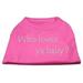 Who Loves Ya Baby? Rhinestone Shirts Bright Pink L (14)