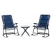 Outsunny 3 Piece Folding Outdoor Rocking Chair and Table Set