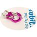 Rubit! Curve Shaped Dog Tag Clip Pink Small